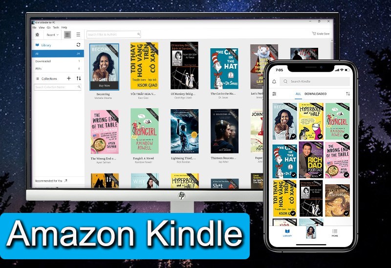 Phần mềm đọc sách Amazon Kindle