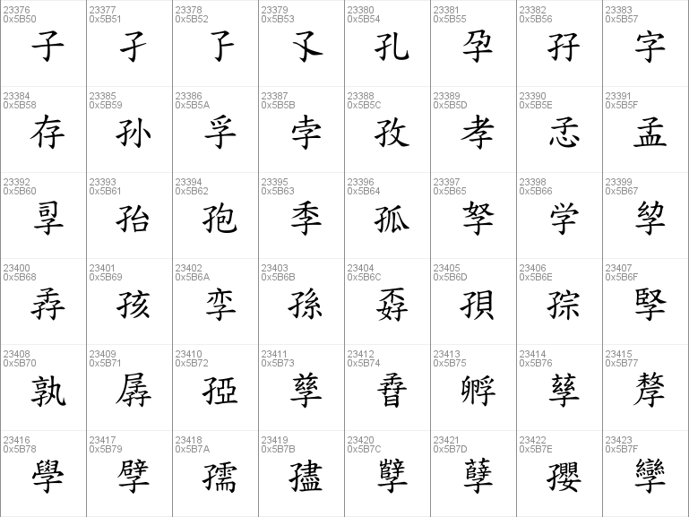 Font chữ Trung Quốc đẹp
