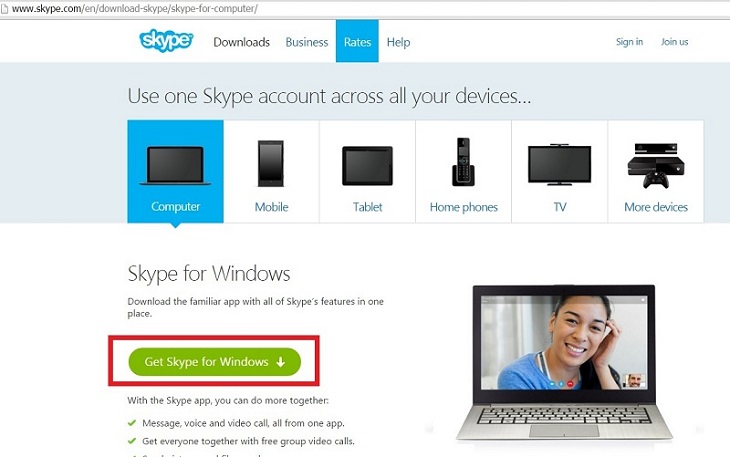 Hướng dẫn tải skype về máy tính miễn phí -
