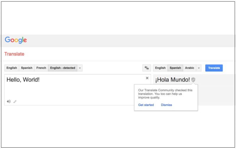 Google Translate: Spanish - Bilingva