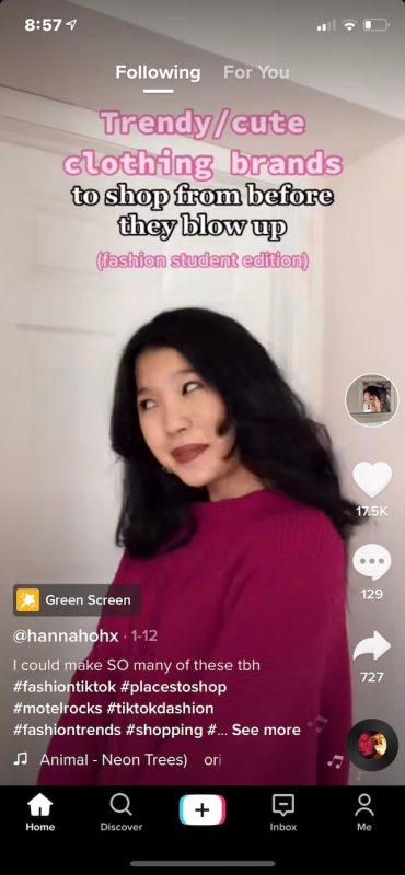 Screenshot showing how to download someone else's video from TikTok.
