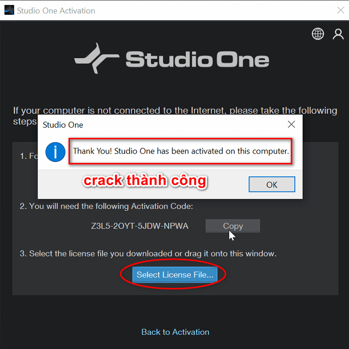 Hướng dẫn CRACK phần mềm Studio One 5 