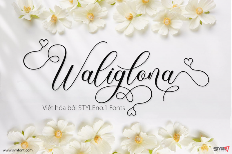 Font wedding việt hóa - SVN-Waliglona