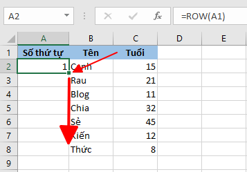 Hướng dẫn đánh số thứ tự tự động trong Excel hình 9