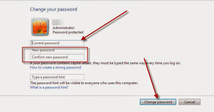 cài mật khẩu cho máy tính