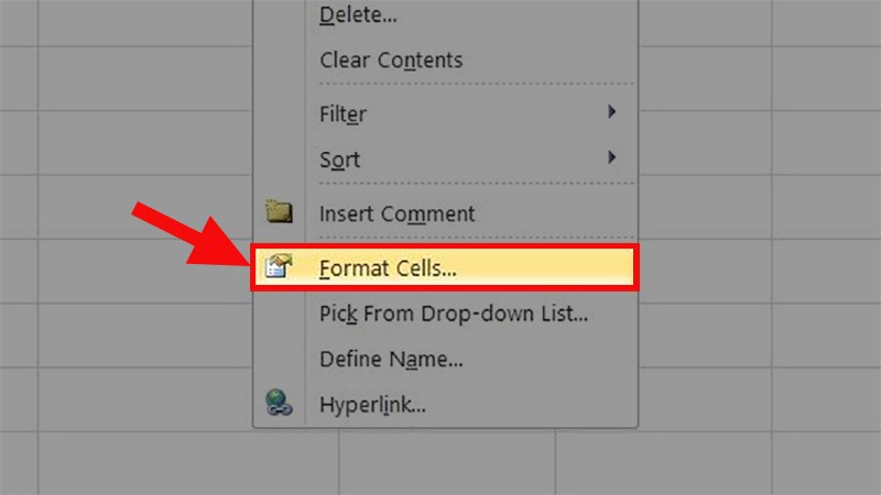 Bôi đen vùng chứa kết quả của cột Tuổi > Nhấn chuột phải > Chọn Format Cells...