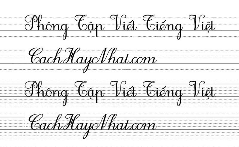 Font Chữ Tập Viết Tiểu Học - Font HP0001 2.0