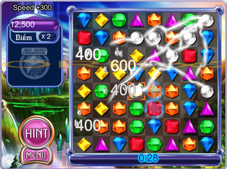 Những tính năng chính của game kim cương Bejeweled
