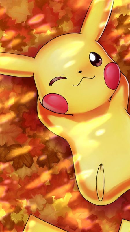 Hình nền điện thoại cute về pokemon là picahu
