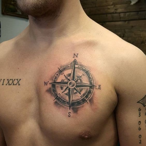 Mẫu xăm tattoo nhỏ trên ngực nam