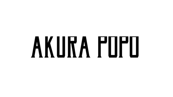 Akura Popo font chữ đẹp làm logo