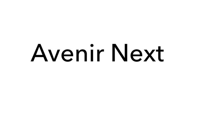 Avenir Next font chữ thiết kế logo
