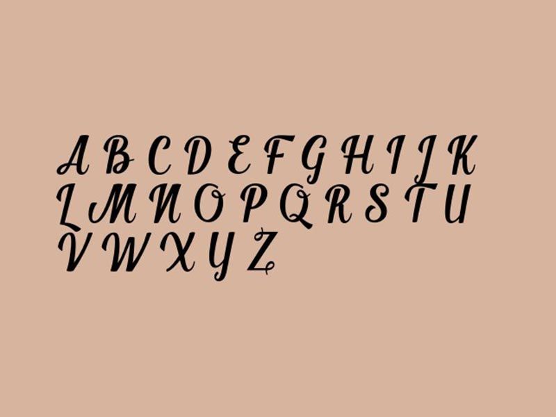 Font Shintia Script là kiểu chữ Script rất dễ đọc trong bộ font chữ vintage