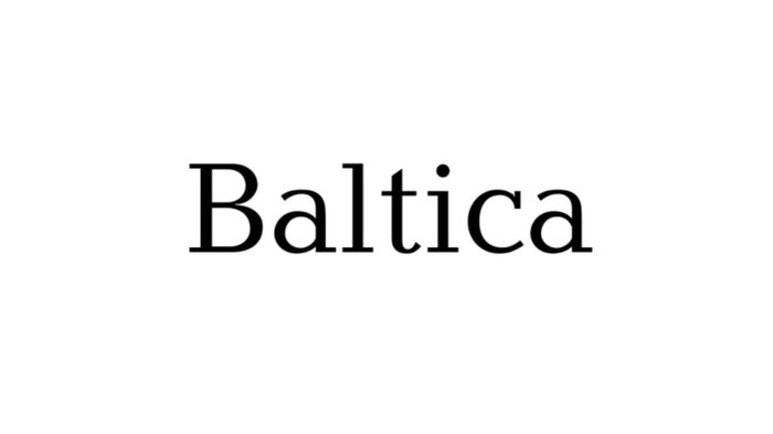 font chữ thiết kế logo baltica