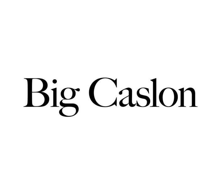 Big Caslon font chữ làm logo