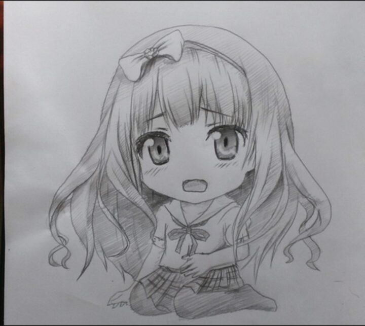 Cách vẽ anime chibi nữ 