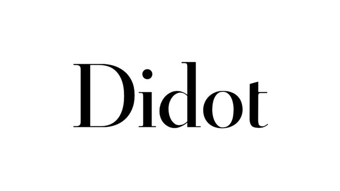 font chữ đẹp làm logo Didot