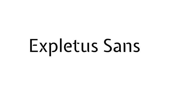 Expletus Sans font chữ design logo