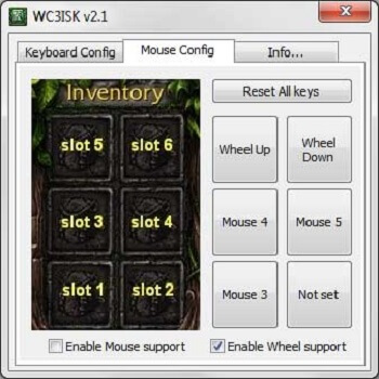 Giao diện hotkey wc3isk
