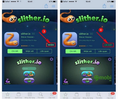 Cách tải và cài đặt Slither.io rắn săn mồi trên iPhone, iPad