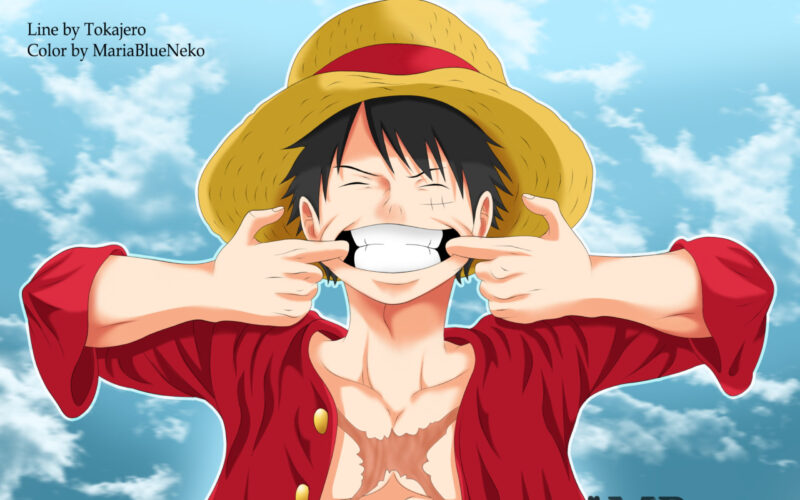 Hình ảnh Luffy cười ngộ nghĩnh dễ thương và đáng yêu
