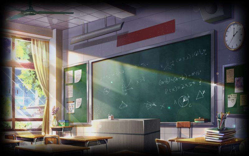 Background lớp học anime
