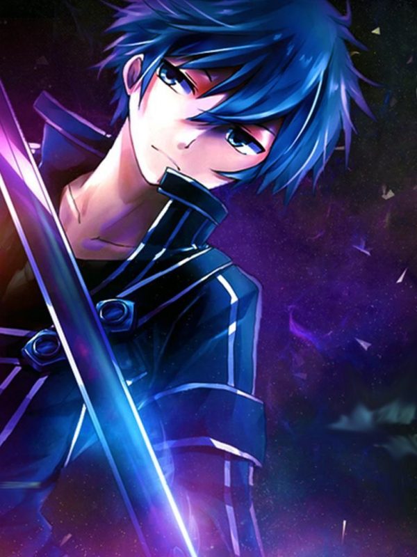 Hình Kirito cầm kiếm