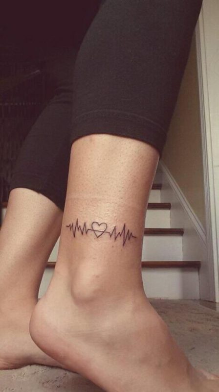 Hình Tattoo trái tim đơn giản cực đẹp