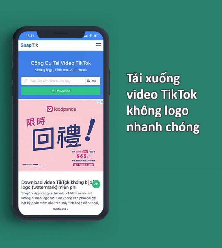 Cách tải video Tiktok không logo
