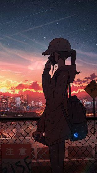 Hình ảnh Anime cô đơn đẹp