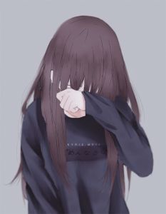 Hình ảnh Anime khóc buồn thảm