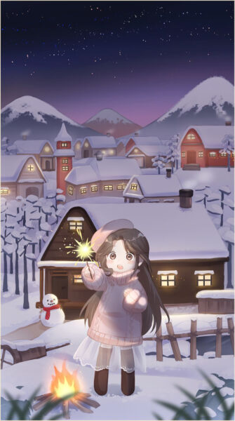 Hình nền cute anime dễ thương cho điện thoại