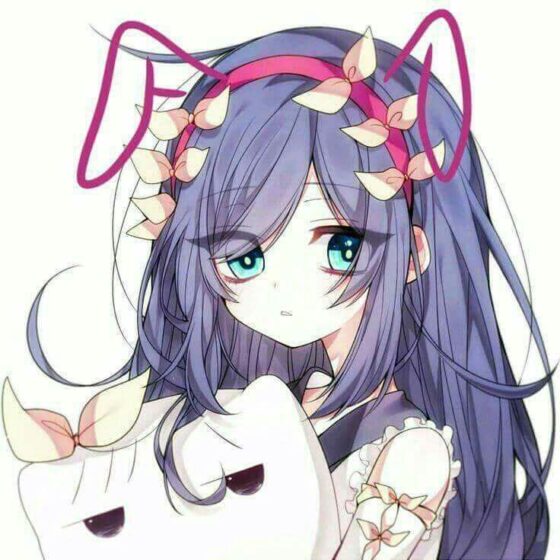 ảnh avatar nữ cute, buồn anime