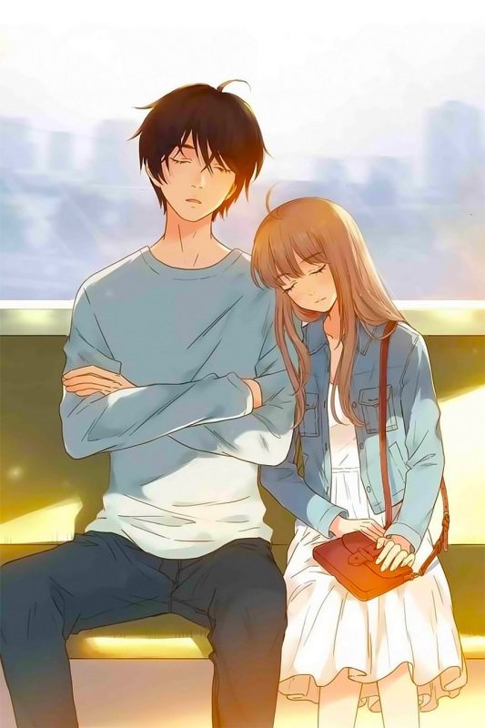 hình nền cặp đôi anime cute nhất