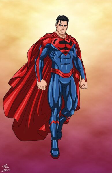 ảnh siêu nhân superman đứng thẳng
