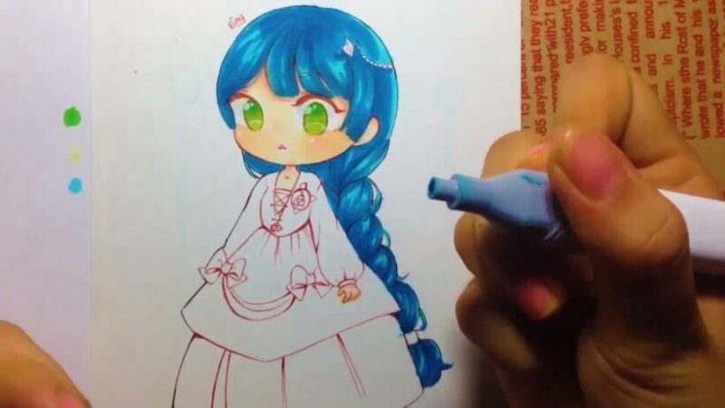 Cách vẽ Chibi công chúa dễ thương