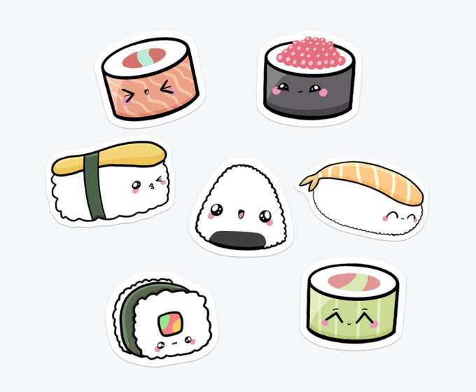 Hình sticker cute về đồ ăn