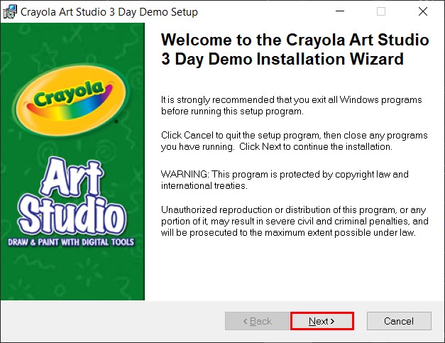 Hướng dẫn cài đặt phần mềm crayola art